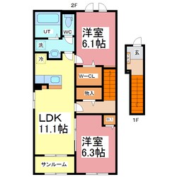 ウェルス　サン　イーストの物件間取画像